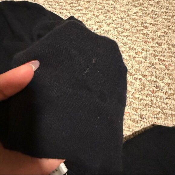 EVERLANE Pullover Mock Neck 100% Cashmere Sweater Black- Size Small - Picture 11 of 11